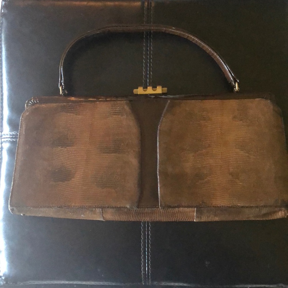 1940’s Brown Reptile Bag